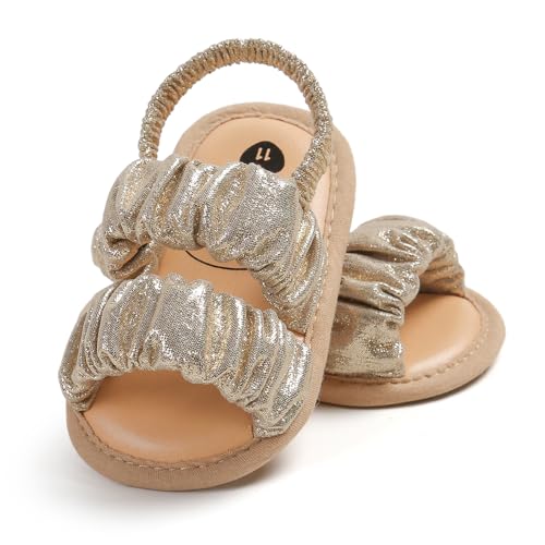 Image of Infant Baby Boys Girls Summer Sandals Party Wedding Dress Flats Shoes Newborn Crib Shoes First Walkers Prewalkers 0-18 Months