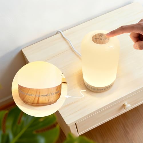 Image of Tikkitouch Customized Long Distance Touch Lamp Personalized Gifts for Couples, Friends & Family - App Control, WiFi and Bluetooth Setup, Set of 1