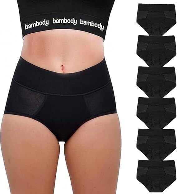 Image of Bambody Absorbent Period Panties Period Underwear for Women and Teens