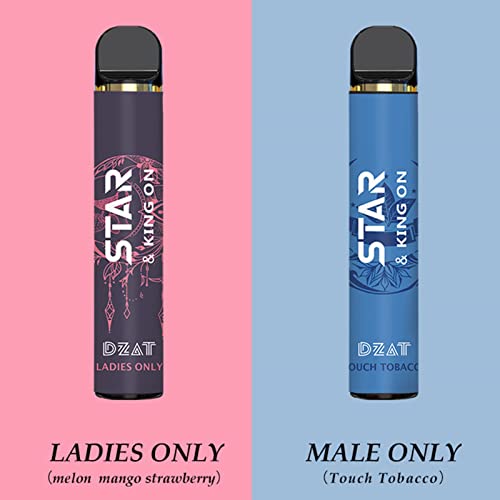 Canghai 2 Stücke E Zigarette, Einweg Vape Puff Bar, 1500 Züge Shisha Vape Stick, Ohne Nikotin (Wassermelonen+Pfirsich) – Bild 7