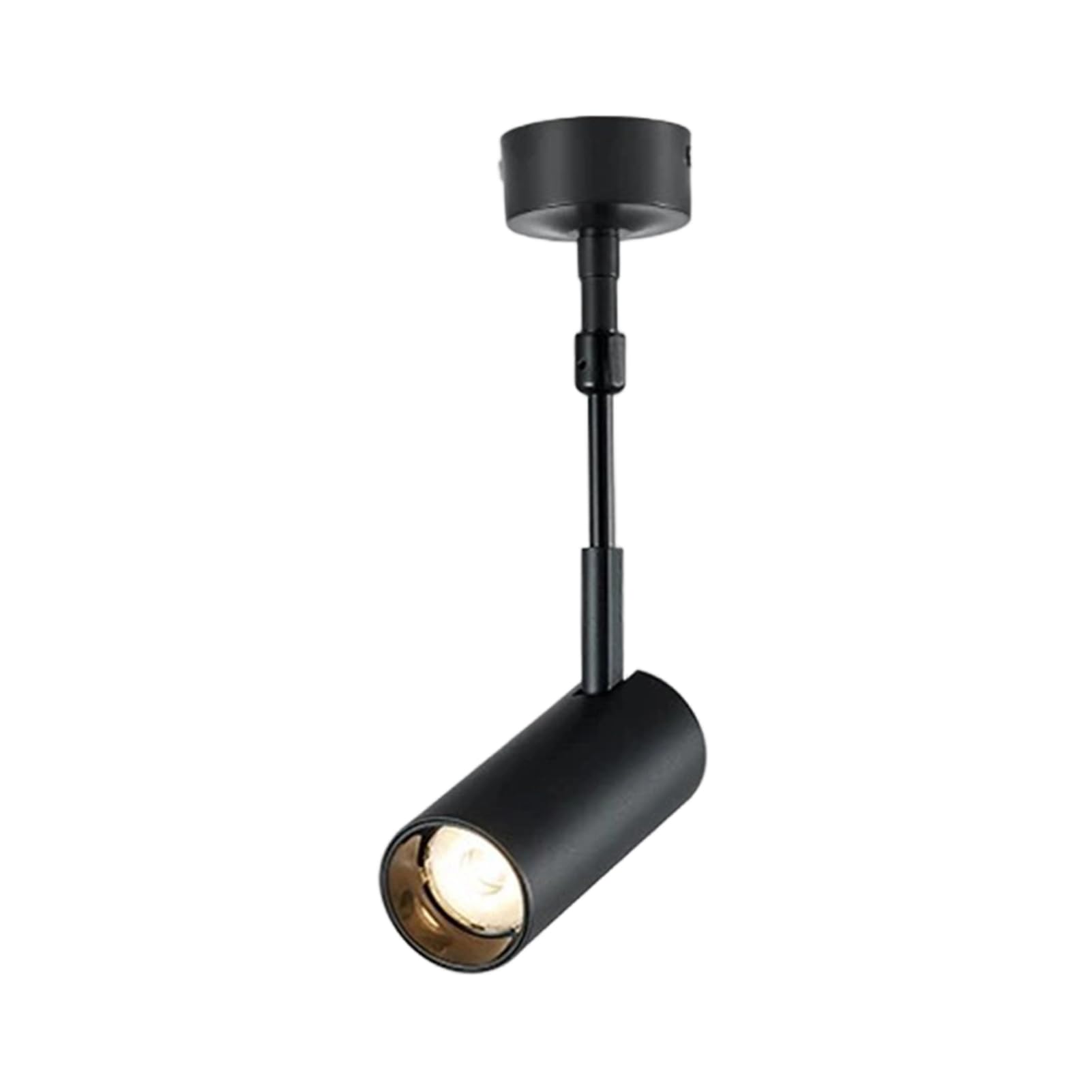 LYMSXAZOU Dimmable Modern nt Lamp Adjustable COB Spotlight with 3 Light Colors Ceiling Hanging Fixture for Bedroom Studio Hallway Showroom (15W Max Height 150cm Black)