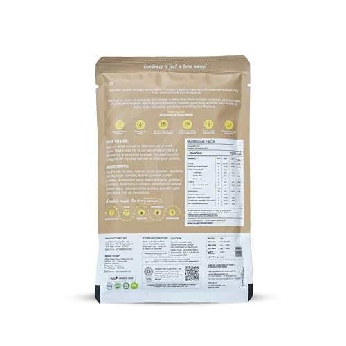 Image of Plant Protein for Women - Coffee Flavour | Pea Protein Powder Trial Pack | Digestive Blend, Antioxidant Berry Mix & Monk Fruit | Clean Plant Protein for Hormonal Health, Digestion & Energy | 30g x 9 Servings