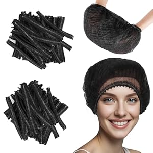 500Pcs Disposable Bouffant Caps, 21″ Unisex Hair Nets Non-Woven for Food Service Kitchen Head Covers for Labs,Hospital