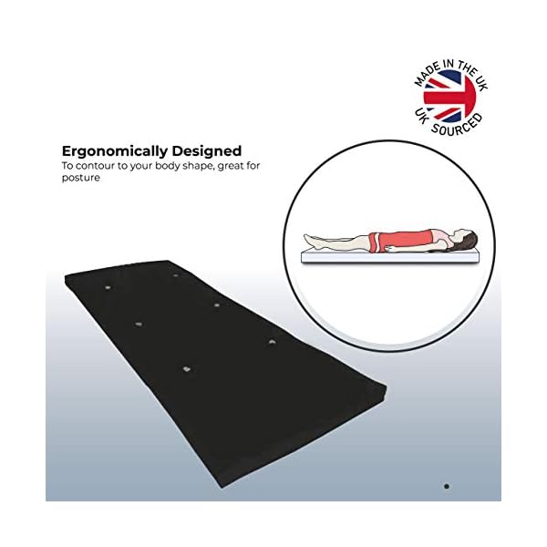 Matching Bedrooms Futon Foldable Mattress | Folding Guest Bed Sleepover Roll Out Pad | Soft Cotton | Non Slip Bottom | Hypoallergenic | Back and Neck Support - Image 5