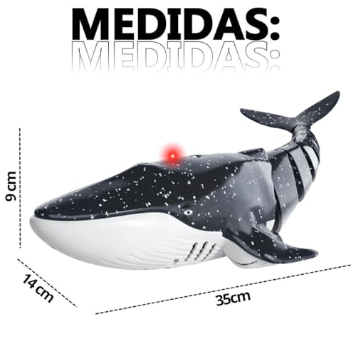 Baleia orca com Controle Remoto Nada de verdade Recarregável