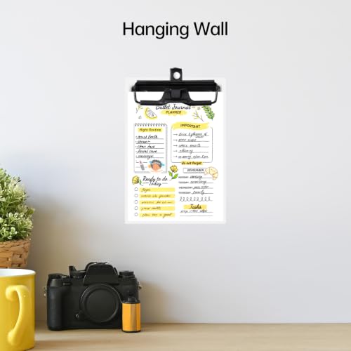 FRETONBA Mini Clipboard 4x6 Inch with Pen Holder, 2 Pack Small Clipboards with Low Profile Clip & Hanging Loop, A6 Portable Pocket Clipboards Memo Size Notepad for Restaurant, Office, School(White) - Image 2