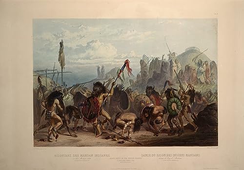 Danse du bison des Indiens Mandan Karl Bodmer pour rompre la monotonie de vos murs