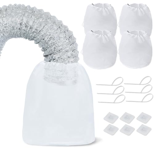 Dryer Vent Lint Catcher Bags 4 Set, Lint Trap Catcher...
