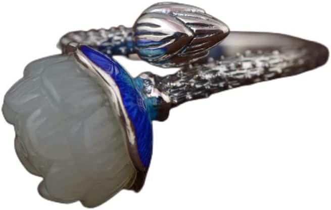 [Yuehong Studio ユエホン スタジオ] 925 スターリングシルバーリング、S925 スターリングシルバーフラワー調節