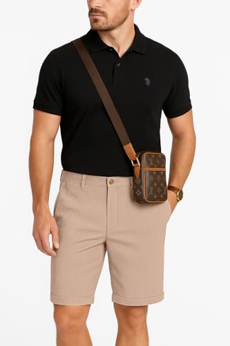 Image of GRECIILOOKS Casual Men Shorts | Rich Regular Fit Solid Short with Side Pockets | Relaxed Fit Half Pants | Mid Rise Waist (Available in Plus Size)