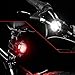 Ruitutedianzi 4X Outdoor Bicycle Waterproof COB 3 LED USB Rechargeable 4 Modes Bike Night RideFront Light Lamp & Rear Tail Light