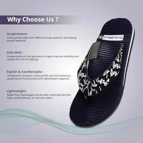 Image of Ortho + Rest Women Orthopedic Slippers, Doctor Ortho Flipflops | Arch Support With Soft Cushioned Footbed | Lightweight Ladies Chappal | Orthopedic Doctor Soft Slippers for Ladies & Girls