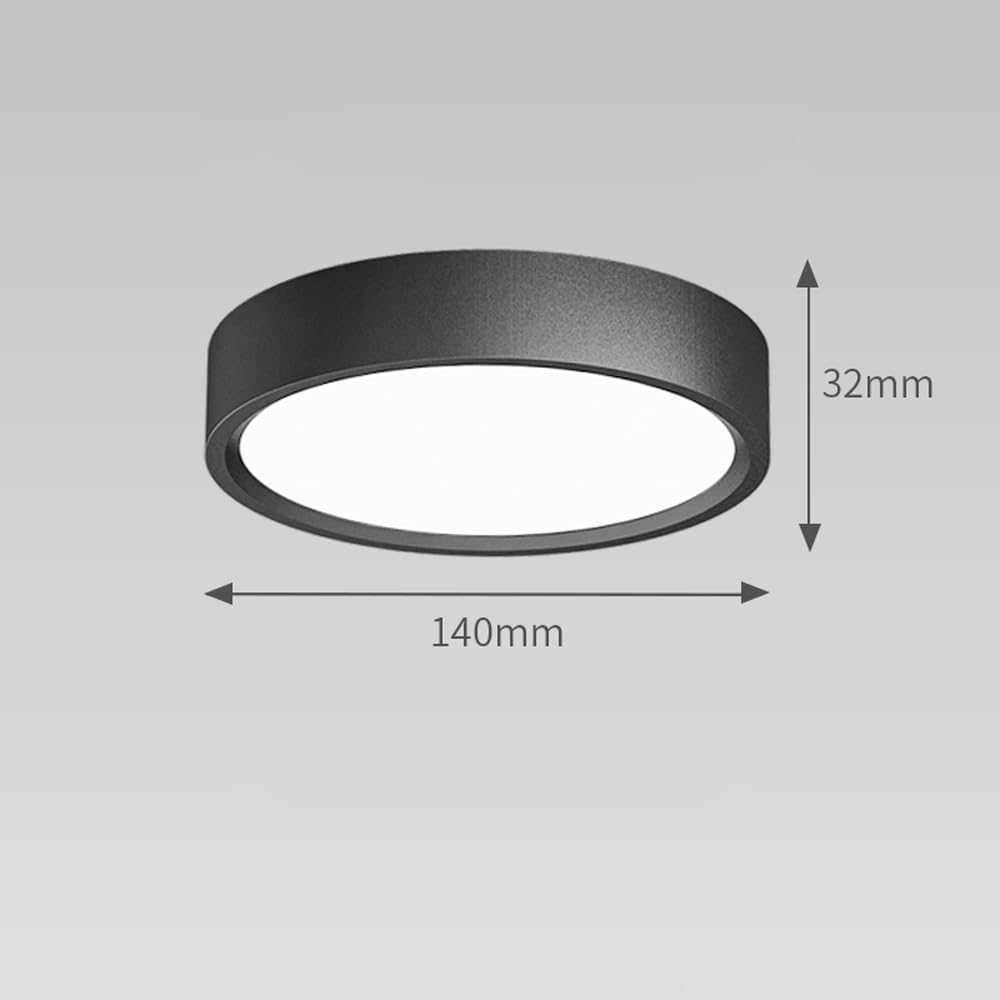 Zawieszenie LED 5,5 cala 24 W Disk LED Światła Nowoczesne Wnętrze Ultra-Cienkie Downlights Czarne wpuszczane Sufitowe Downlight okrągłe aluminiowe reflektory 6000 K Światło dzienne Nie Bądź