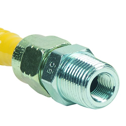 BrassCraft CSSL87-48 P 3/8-Inch FIP x 3/8-Inch MIP x 36-Inch ProCoat Gas Appliance Connector with 3/8-Inch OD