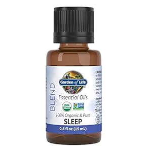 Garden of Life Essential Oils, 100% Organic and Pure Lavender Essential Oil Plus Ylang Ylang & Chamomile – Sleep Blend for Diffusers, Home, Skin & Body Care – Calming, Relaxing, Peaceful, 0.5 fl oz