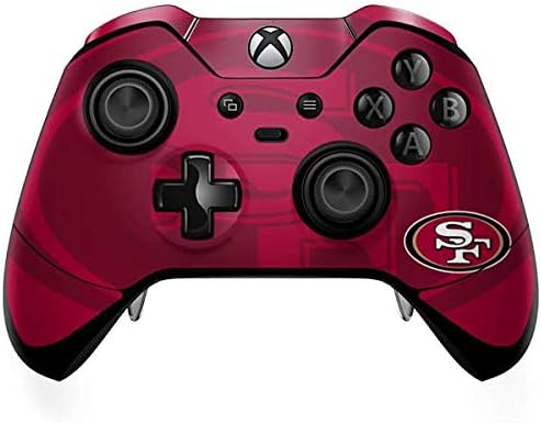 Skinit Decal Gaming Skin Compatible with Xbox One Elite Controller - Officially Licensed NFL San Francisco 49ers Double Vision Design