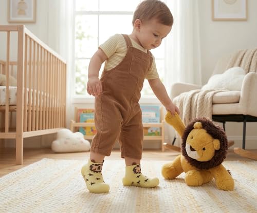 Image of Baby Sock Shoes Boys Girls First Walking Shoes Non-Slip Slippers Soft Sole Sneakers Toddler Infant Babygirl