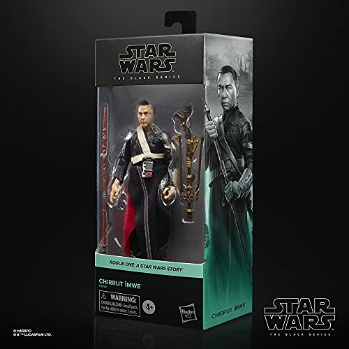 STAR WARS The Black Series Chirrut Îmwe 6-Inch-Scale Rogue One: A Story Collectible Action Figure, Toys for Kids Ages 4 and Up - Image 4