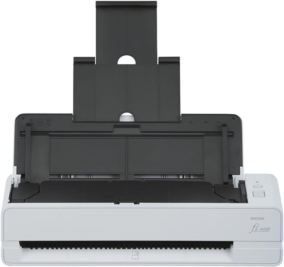 Fujitsu RICOH fi-800R Ultra-Compact, Color Duplex Document Scanner with Dual Auto Document Feeders (ADF)