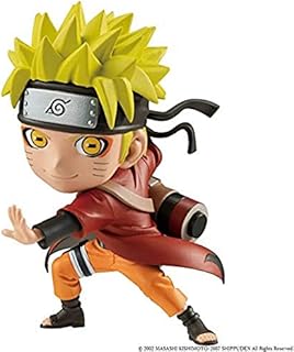 BANDAI VE63383 Bandaï Shippuden Chibi Masters 8cm Anime Uzumaki Kawaii Naruto Figure, Multiple Colors