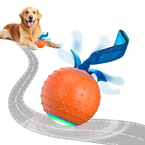 Pubialo Interactive Dog Ball Toys Electric Automatic Moving Dog Toys to Keep Them Busy Rechargeable Smart Rolling