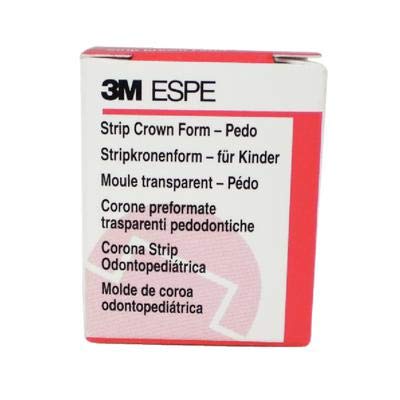 3M ESPE 914013 Plastic Strip Pediatric Crown Form, Upper Right Central, Size 3 (Pack of 5)