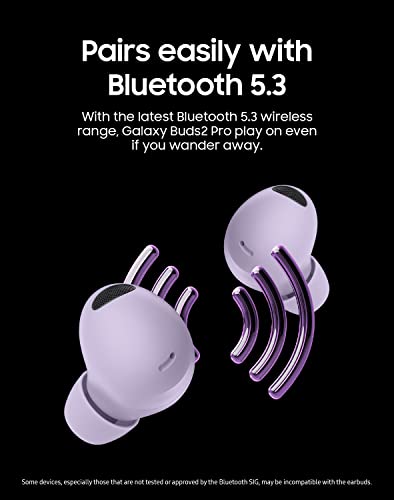 Samsung Galaxy Buds 2 Pro True Wireless Bluetooth Earbuds W/ Noise Cancelling, Hi-Fi Sound, 360 Audio, Comfort Ear Fit, Hd Voice, Conversation Mode, Ipx7 Water Resistant, Us Version, Graphite #TOP6