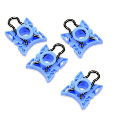 Dogary 4 PCS Window Regulator Slider Clip, Window Glass Adjustment Sliding Jaw Pivot Buckle, One-Piece Aperture Glass Lift Regulator Parts, Universal for Cars Repair Accessories (Blue)