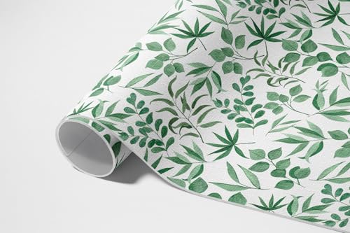 Tapis de sol vinyle 150x225 cm rectangle à motif feuilles d'aquarelle pour extérieur - 6