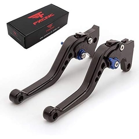 FXCNC CNC Aluminum Short Adjustable Brake Clutch Levers Compatible with YFM700 Raptor 700 R 2008-2022, YFZ450 YFZ450R YFZ450X 2008-2020, YFM250 Raptor 2008-2013, Raptor 250R 2011 Cover