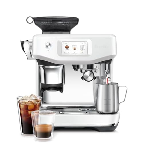 Breville the Barista Touch Impress Coffee Machine, Espresso Machine with Coffee Grinder (BES881SST) - Sea Salt