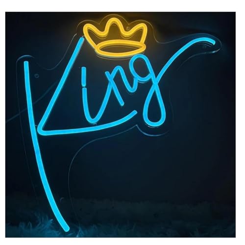 Enseigne néon bleu lettres lumineuses : éclairage LED longue durée