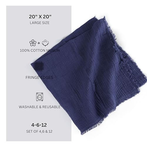 Servilletas de tela de algodón absorbentes y lavables que decoran tu mesa formal 8