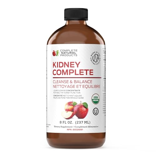 Complete Natural Products Kidney Complete - 8oz Organic Liquid for Kidney Support, Cleanse, and...