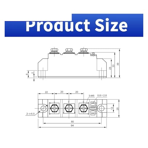 Module de Puissance Thyristor MTC70A 1600V pour régulation électrique industrielle