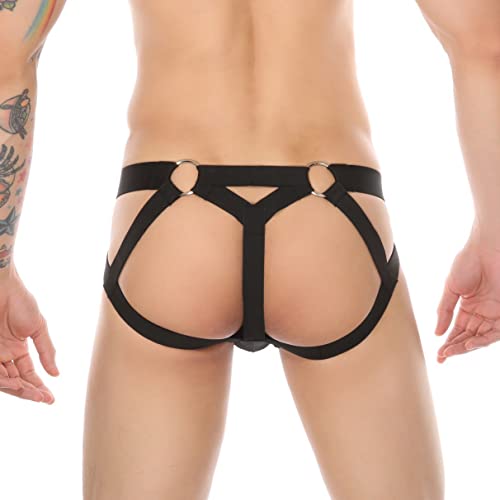 Mens Jockstrap Underwear Low Waist Mesh Breathable Athletic Supporter Jock Straps Spandex Hollow Hot Male Underpants4