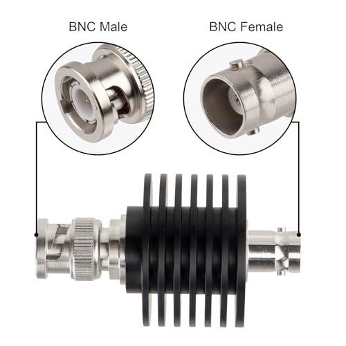 xrds -rf 10w 3db bnc male to female coaxial rf attenuator 50 ohm signal reduction testing amp telecommunications