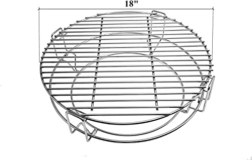 Image of SafBbcue Cooking System for Large Big Green Egg, Kamado Joe Classic Grill Accessories, Large BGE, Large Grill Dome, Pit Boss, Coyote The Asado Cooker Grill Replacement Parts and Other Kamado Grills