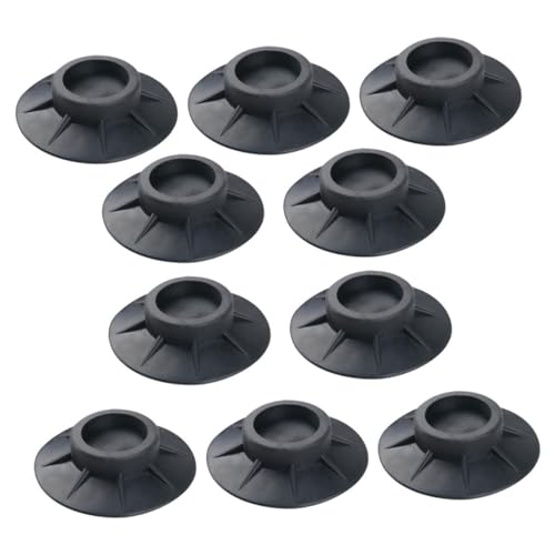 Yardenfun 洗濯機用ランドリー台座 10個 洗濯機と乾燥機トッププロテクターマット 滑り止めパッド 洗濯機用振動パッド ブラック