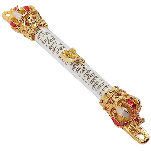 Metal Mezuzah Bless Mezuzah with Scroll, House Blessing Mezuzah for Door Mezuza Door Plaque