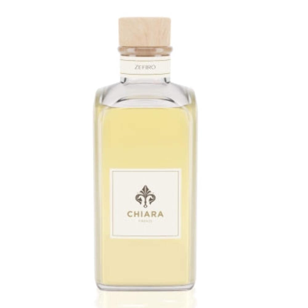 Chiara Firenze - Zapach Ambiente Zefiro 200 ml butelka + patyczki - Made in Italy - Mandarynka - różowy pieprz - bursztyn szary