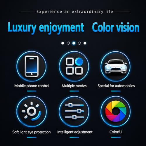 Image of AUTO SNAP Multicolor Music Controlled 111 CM Sound Activated Car Interior Decoration Dashboard Ambient Lighting USB K4 Magic Lights with Remote & Mobile Application Control