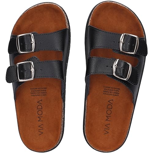 Opiniones y reviews de Guaraches de Moda los 5 más buscados. 47 VIA MODA Sandalia Para Mujer Modelo Saturno Estilo Chanclas Slide Sintetico Antiderrapantes SE (Negro, Sistema tallas calzado JP, Adulto, Medición, 23.0 cm)