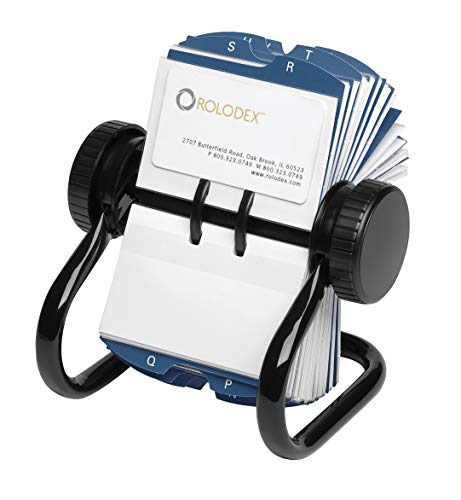 Rolodex Rotary Business Card File, 400-Card Capacity, Black by Rolodex - Image 3
