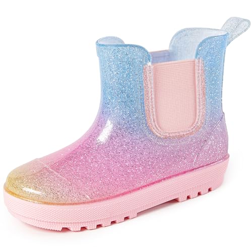 Image of Motasha Chelsea Rain Boots for Girls Boys Waterproof Toddler to Big Kids