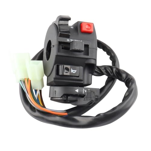Interrupteur de démarrage étanche 22mm bouton klaxon et feux de route pour dirt bike