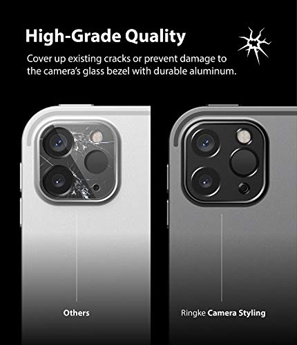 Image of Ringke Camera Styling Aluminum Frame Camera Lens Protector Ring Designed for iPad Pro (2020) 11 inch, 12.9 inch - Black