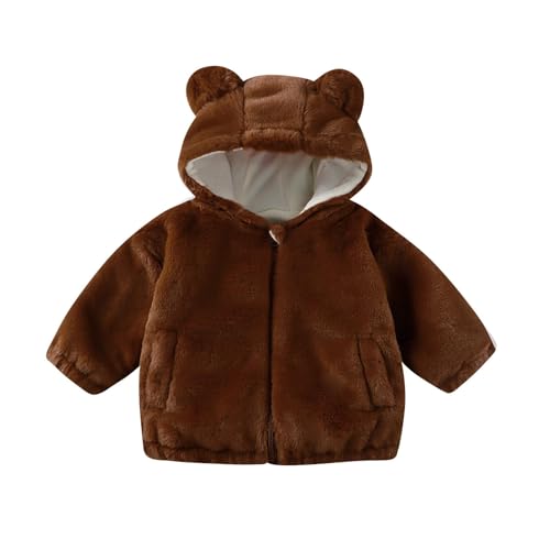 Warm Puffer Hooded Basic for Children Boy Girl Fall Winter Fleece Lined Sherpa Jacket Hooded Outfits Kid 2025