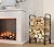 Fire Beauty Firewood Rack Log Holder,Log Storage Holder,Storage Rack,Firewood Stacker for Fireplace Indoor Outdoor(Small)