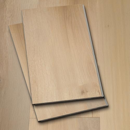 Flooret 12” Cut Sample Luxury Vinyl Plank Flooring | DIY Click Installation, 20 Mil Wear Layer, Waterproof and Scratch Resistant LVP | Kora Base